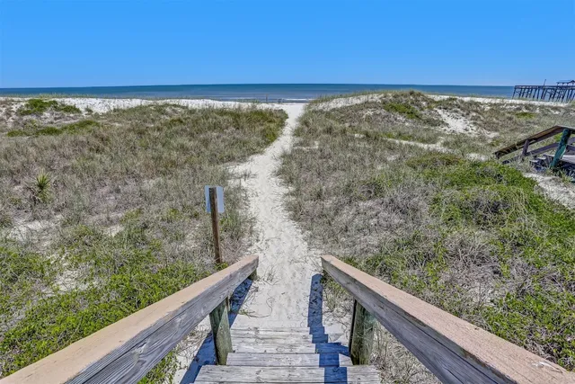 a view of sky from a balcony