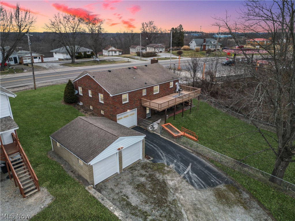 391 Canton Road Steubenville, OH 43953 - Photo 2 of 40 Aerial view at dusk of a residential view