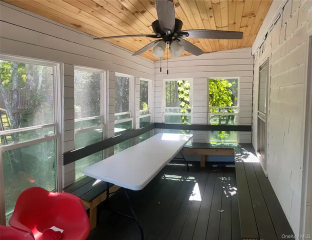 a room with furniture