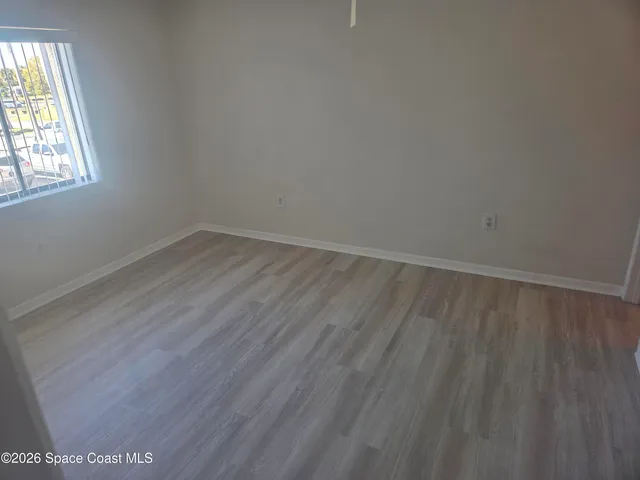 a view of a glass door