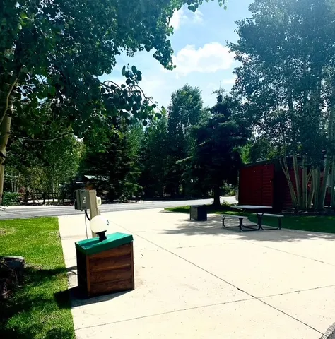 a view of outdoor space with garden