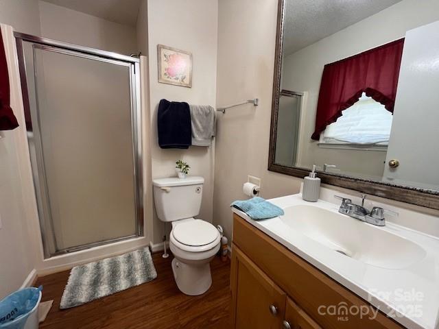 90 Long Street Marion, NC 28752 - Photo 23 of 34 a bathroom with a granite countertop toilet sink and mirror