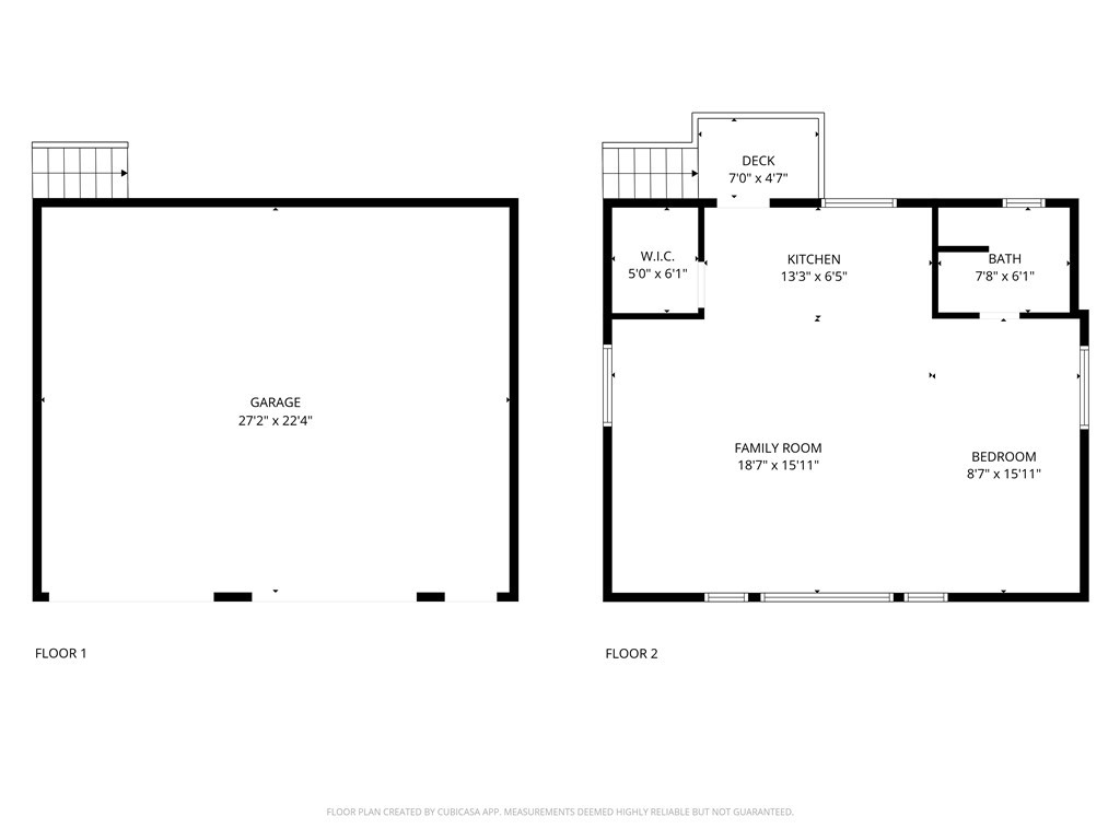 7215 San Gabriel Road Atascadero, CA 93422 - Photo 74 of 74 Floorplan of garage and studio. Layout and measurements are approximate.