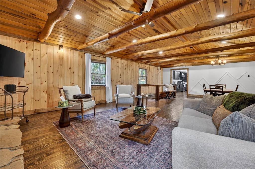 11 Collins Hollow Road Morganton, GA 30560 - Photo 20 of 55 a living room with furniture and a flat screen tv