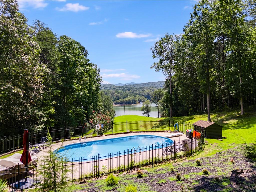 11 Collins Hollow Road Morganton, GA 30560 - Photo 45 of 55 a view of swimming pool with a patio and a yard