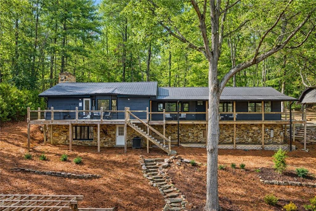 11 Collins Hollow Road Morganton, GA 30560 - Photo 55 of 55 front view of a house with a yard