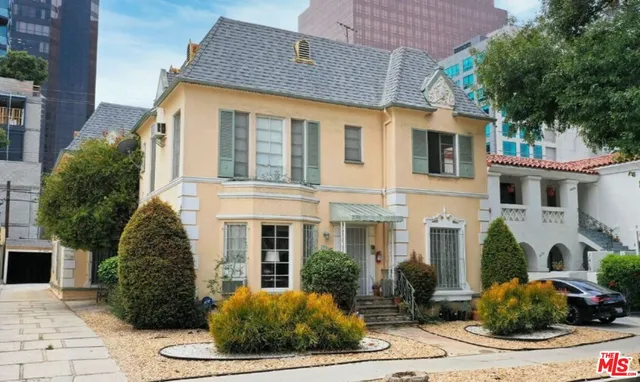 a front view of a house