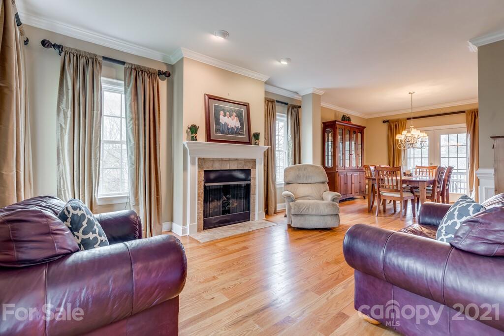 11155 Turtle Bay Court Tega Cay, SC 29708 - Photo 5 of 36 a living room with furniture and a fireplace