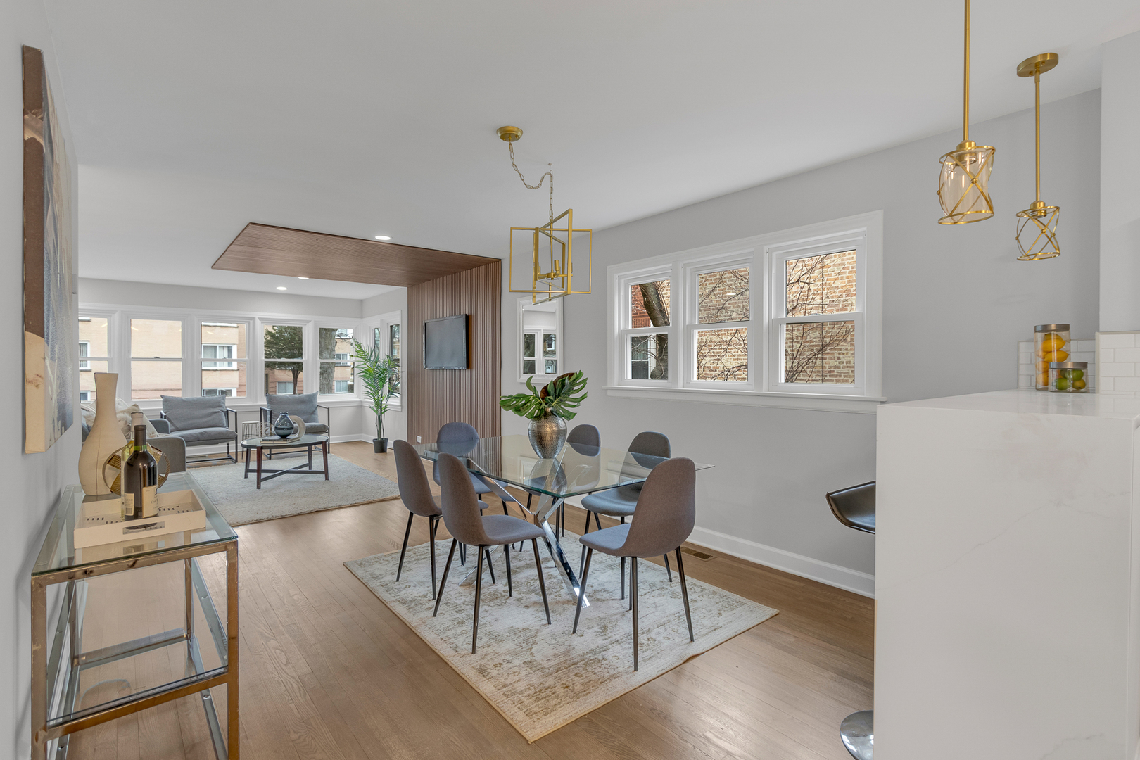 6304 North Troy Street Chicago, IL 60659 - Photo 8 of 35 a view of a dining room with furniture and wooden floor