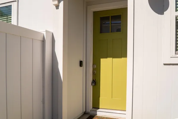 a view of front door