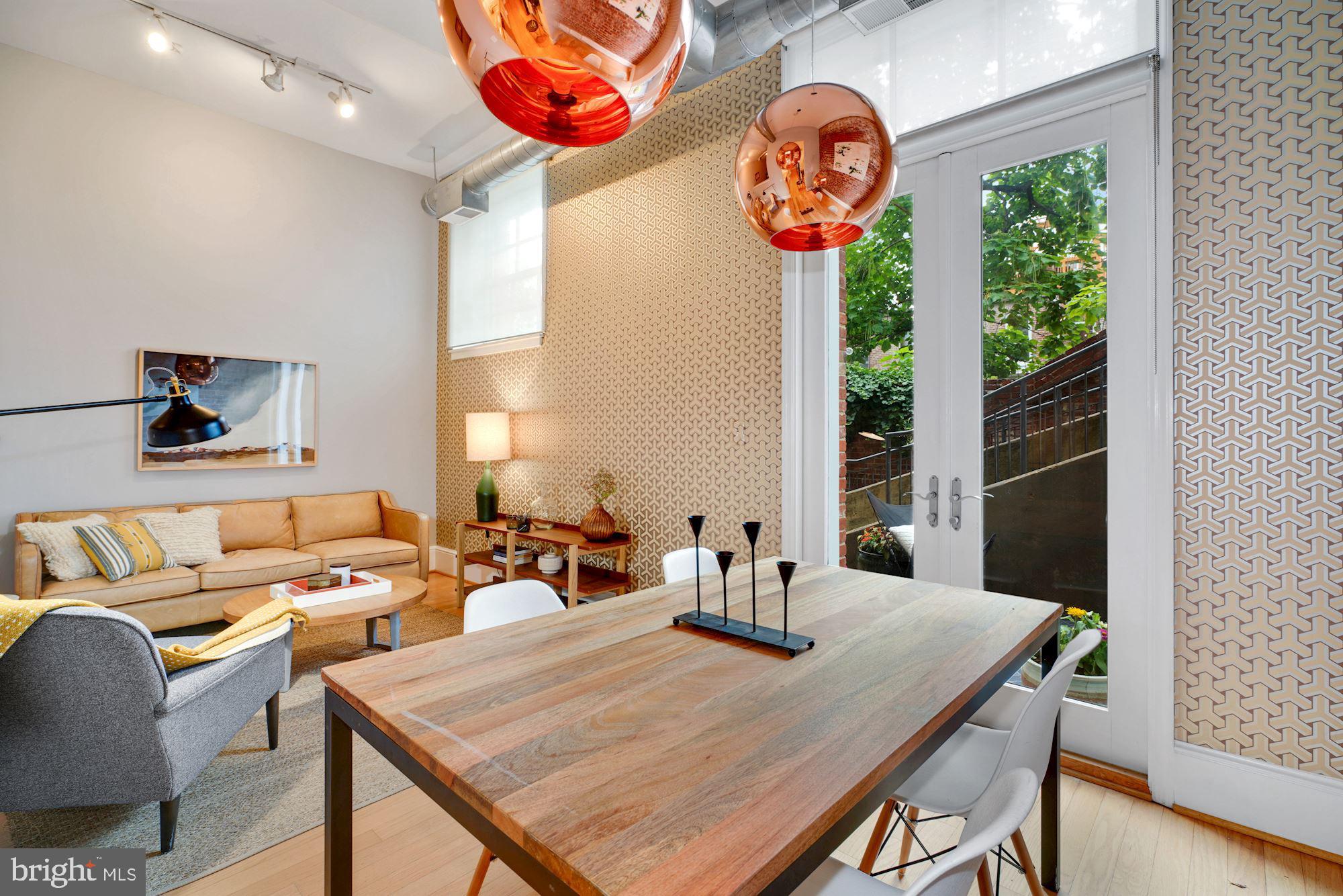 2035 2nd Street Northwest, Unit GL05 Washington, DC 20001 - Photo 10 of 30 Dining room with modern light fixtures
