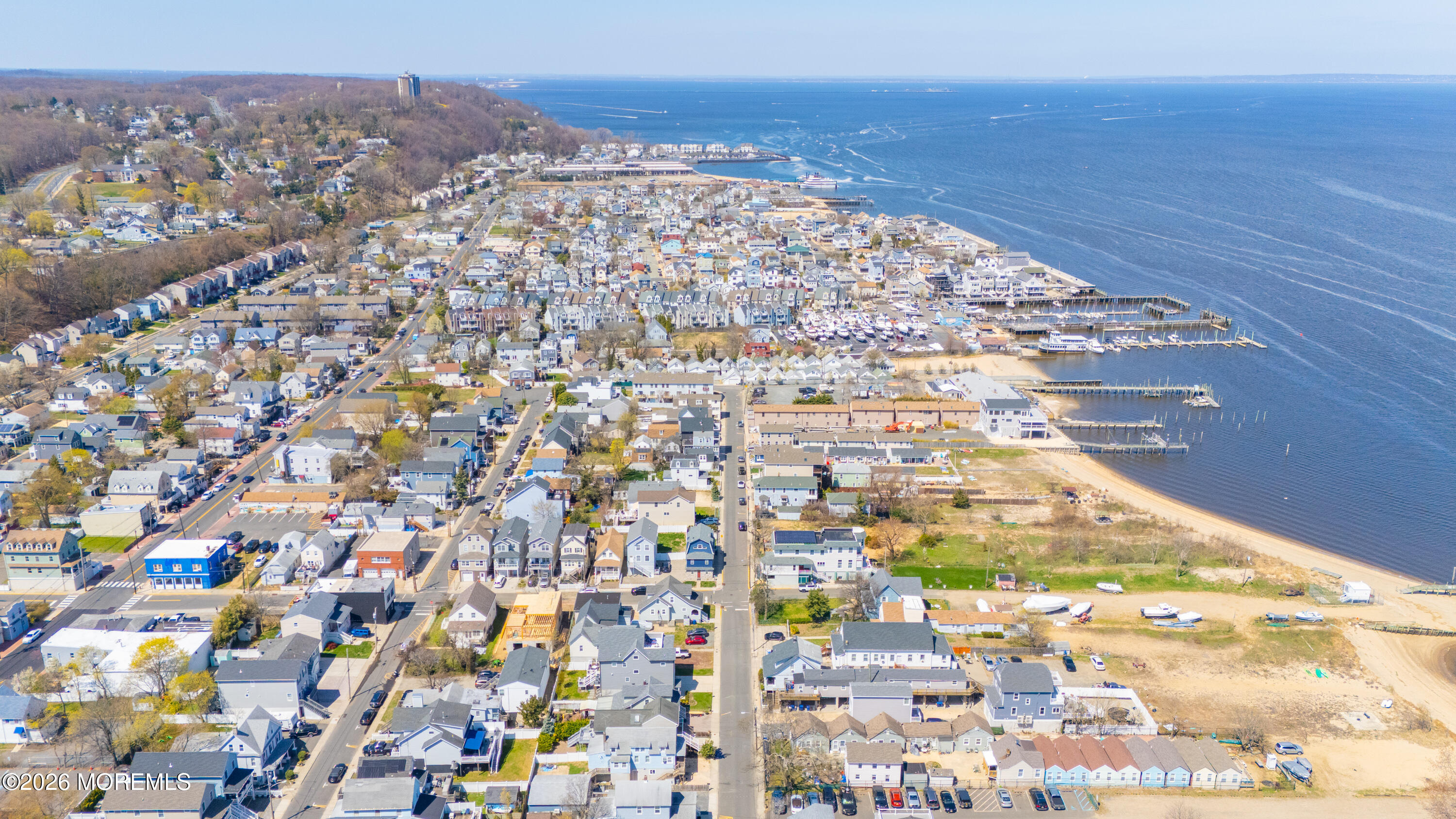 27 5th Street Highlands, NJ 07732 - Photo 35 of 62 a view of a city with an ocean
