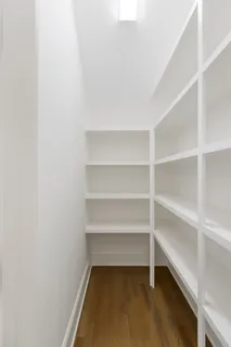 a view of a room with shelf