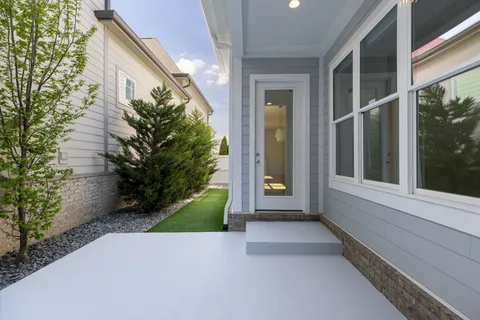 a view of entrance gate of house