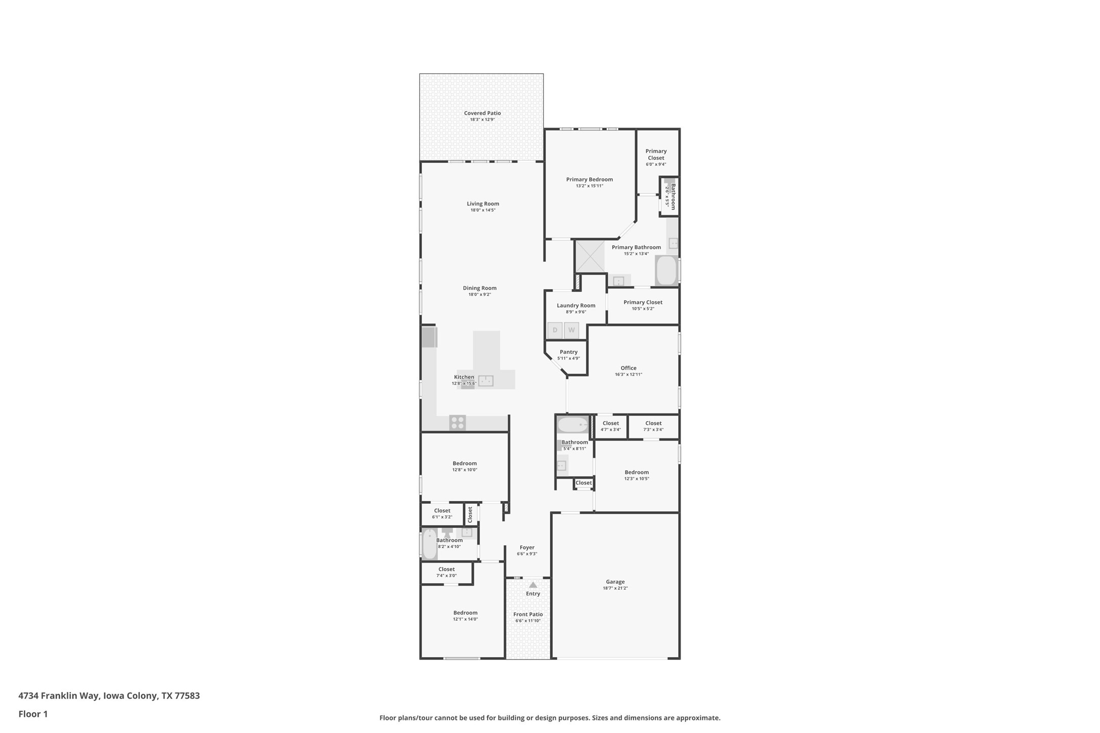4734 Franklin Way Iowa Colony, TX 77583 - Photo 33 of 33 Floor plan