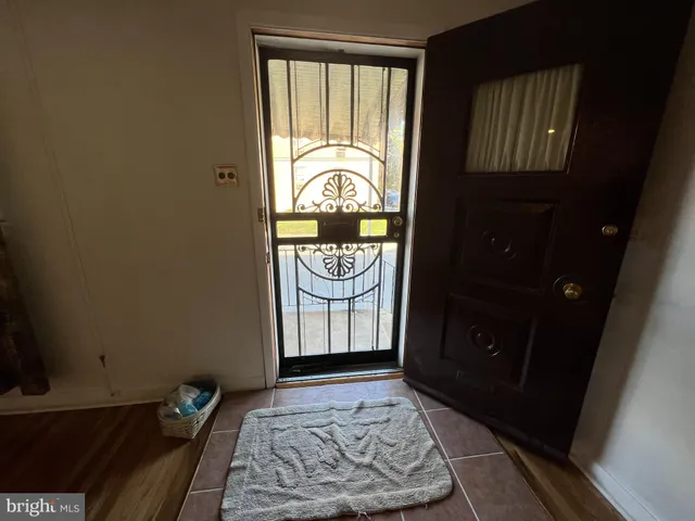 a view of an entryway door