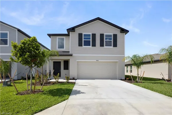 a front view of house with yard