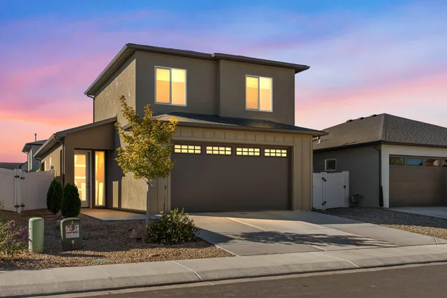 a front view of a house