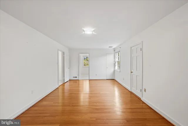 a view of an empty room