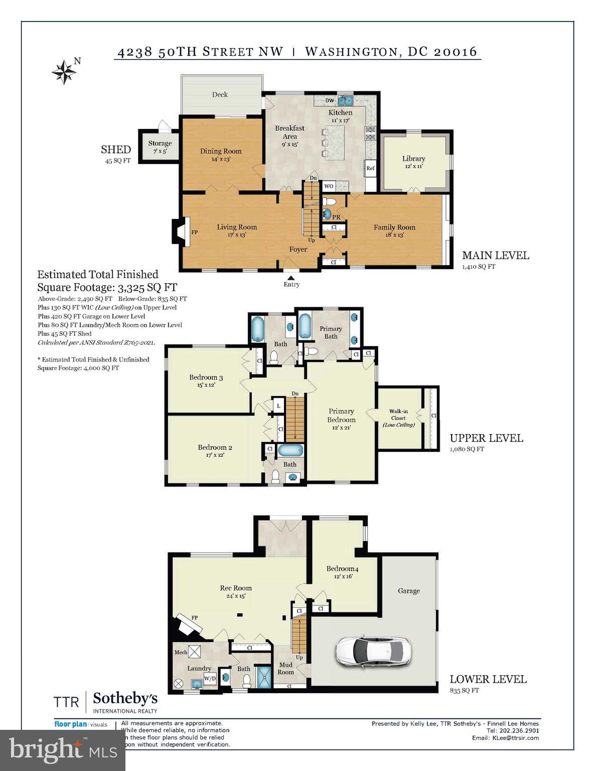 4238 50th Street Northwest Washington, DC 20016 - Photo 55 of 55 Floor plan