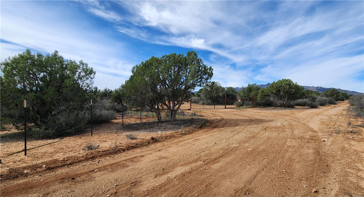 10116 East Hidden Valley Road Kingman, AZ 86401 - Photo 6 of 58 a view of a yard with wooden fence