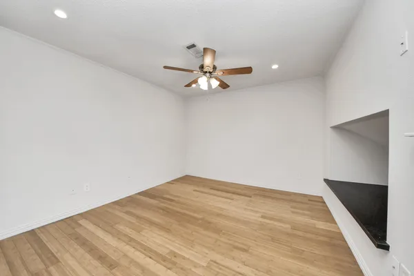 a window in an empty room