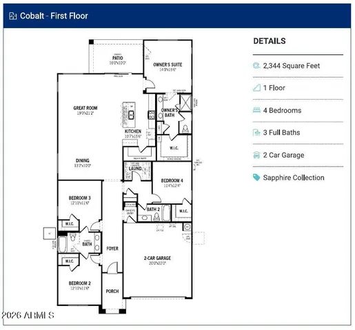 $508,272 | 17309 West Saguaro Vista Drive, Surprise, AZ 85387