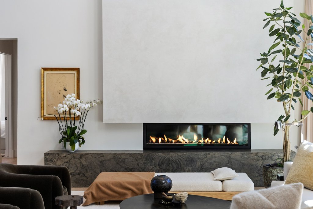 5 Inwood Cove Austin, TX 78746 - Photo 12 of 39 Living area with a fireplace