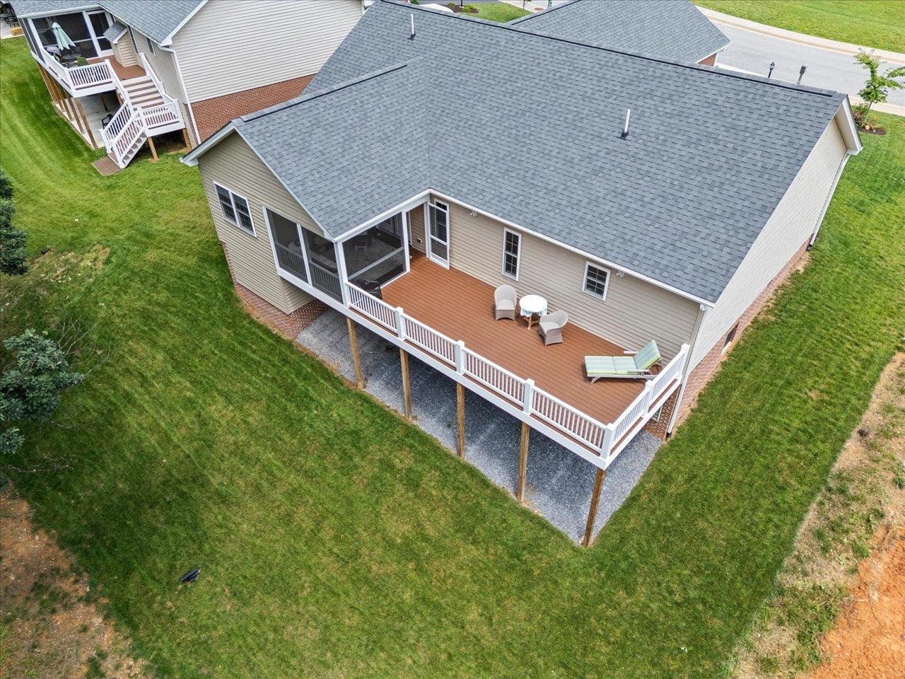7 Oak View Drive Staunton, VA 24401 - Photo 44 of 53 an aerial view of a house with a backyard