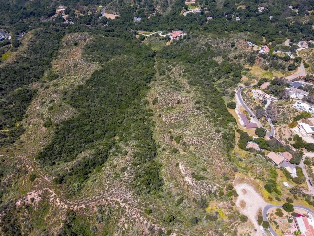 a view of a city with a mountain in the background