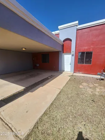 a view of an front door