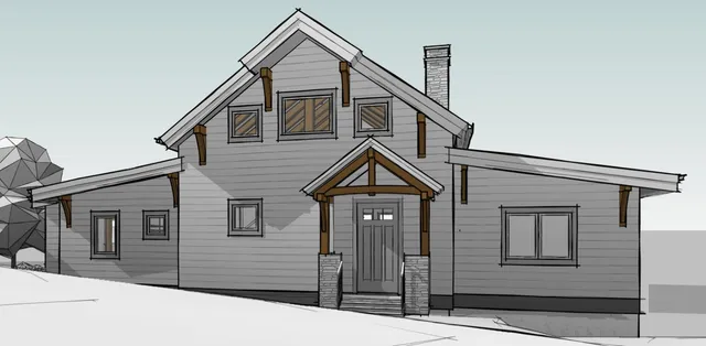 a front view of a house with a garage