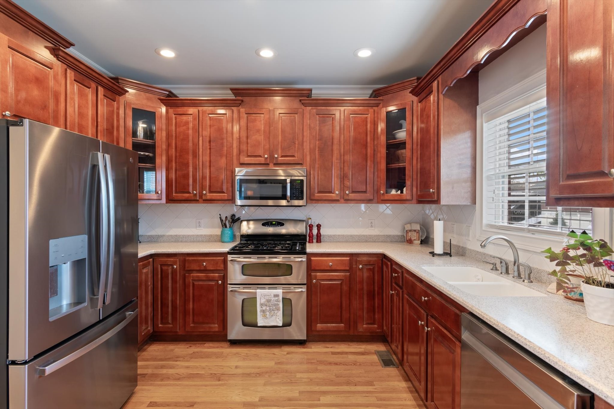 2910 Sulphur Springs Road Murfreesboro, TN 37129 - Photo 16 of 44 a kitchen with stainless steel appliances granite countertop a refrigerator a sink dishwasher stove and oven