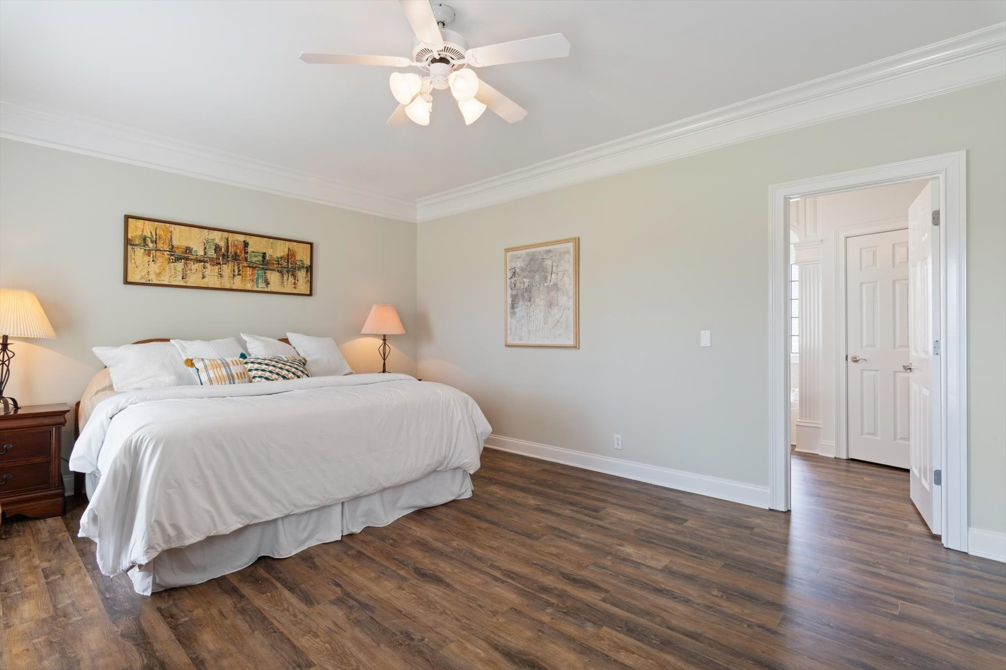 2910 Sulphur Springs Road Murfreesboro, TN 37129 - Photo 26 of 44 a bedroom with a bed and wooden floor