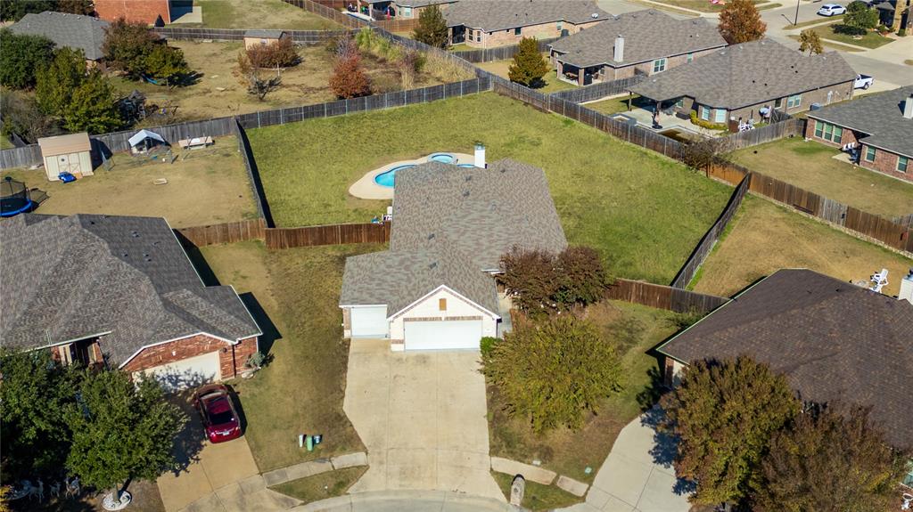 263 Archer Way Forney, TX 75126 - Photo 22 of 23 an aerial view of a house with a swimming pool