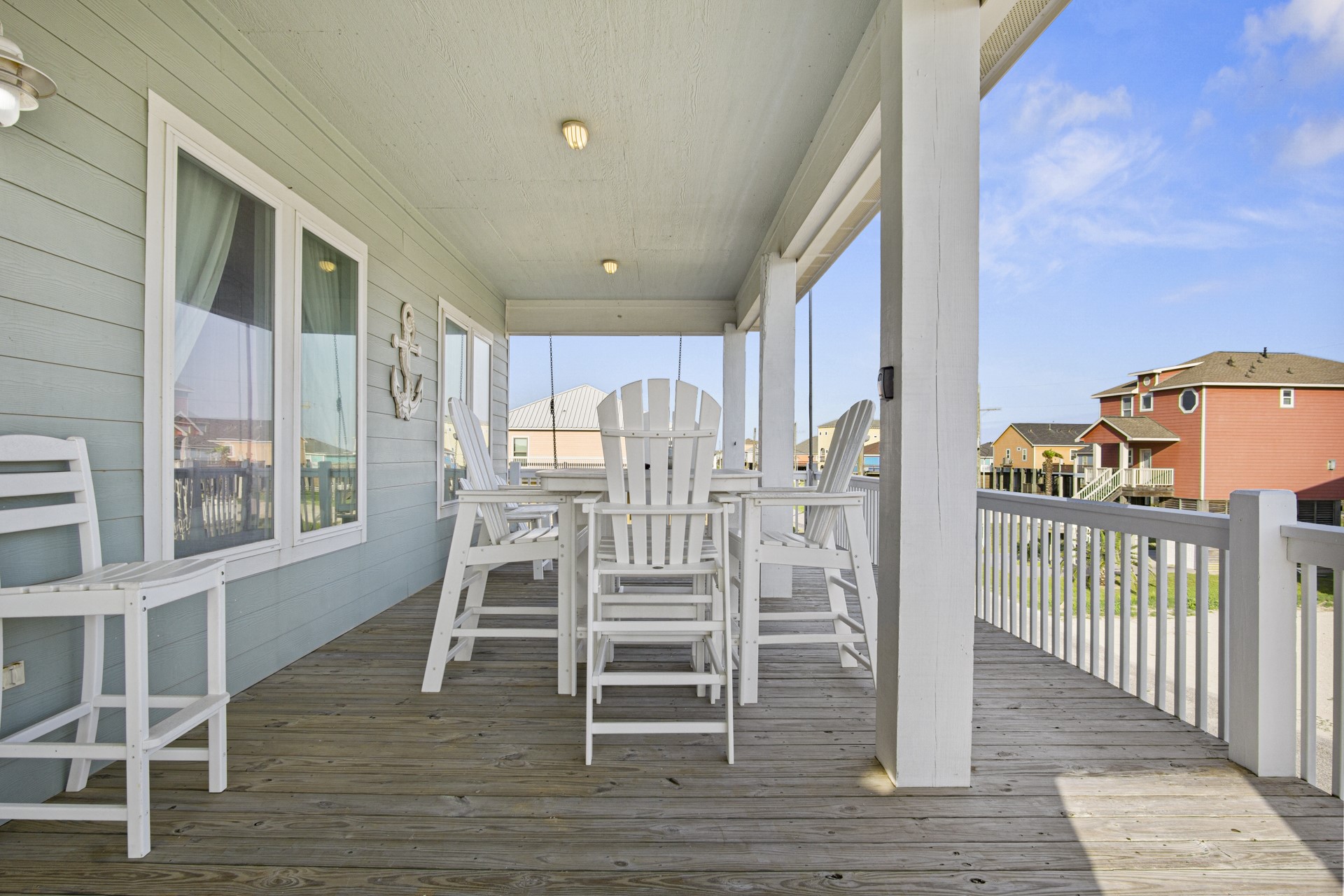 2573 Whitecap Crystal Beach, TX 77650 - Photo 40 of 50 a view of a chairs and table in the balcony
