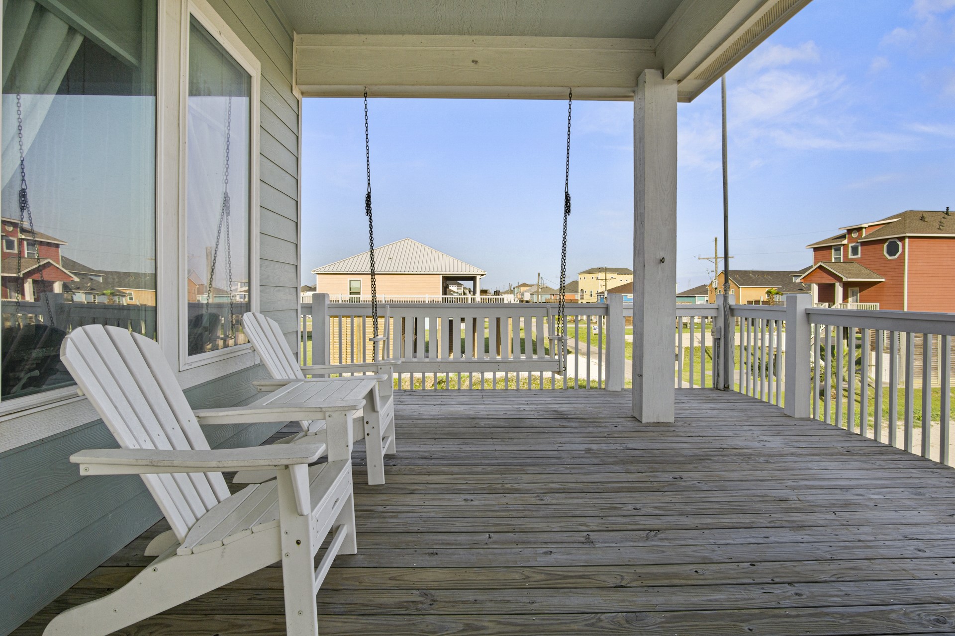 2573 Whitecap Crystal Beach, TX 77650 - Photo 41 of 50 a view of balcony with furniture