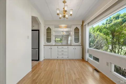 a very nice looking room with a large window