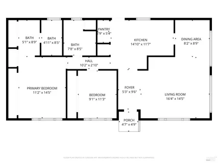a picture of a floor plan