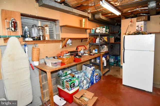 a view of a chairs in a room