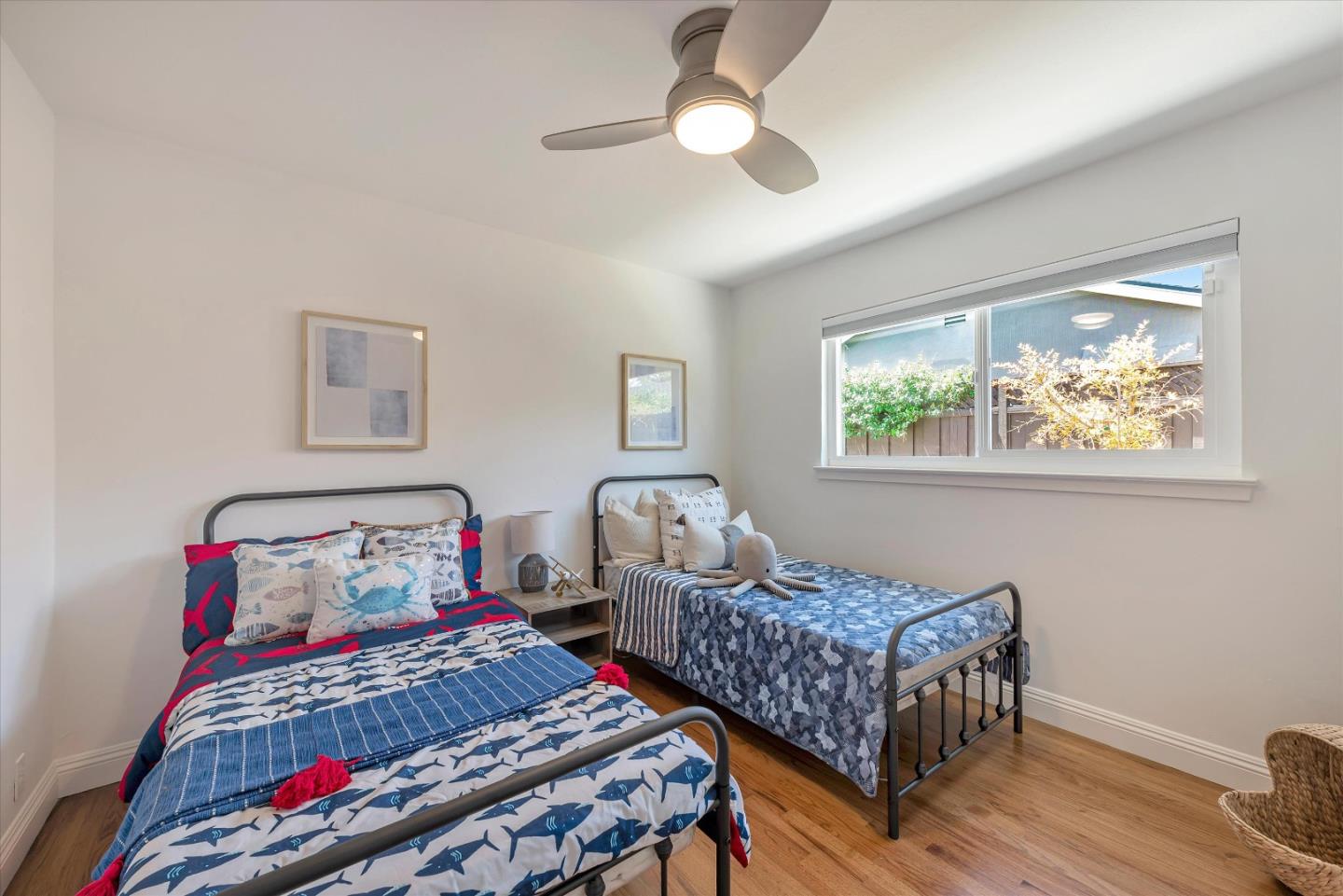 1314 Crestfield Drive San Jose, CA 95125 - Photo 20 of 43 a bedroom with bed and wooden floor