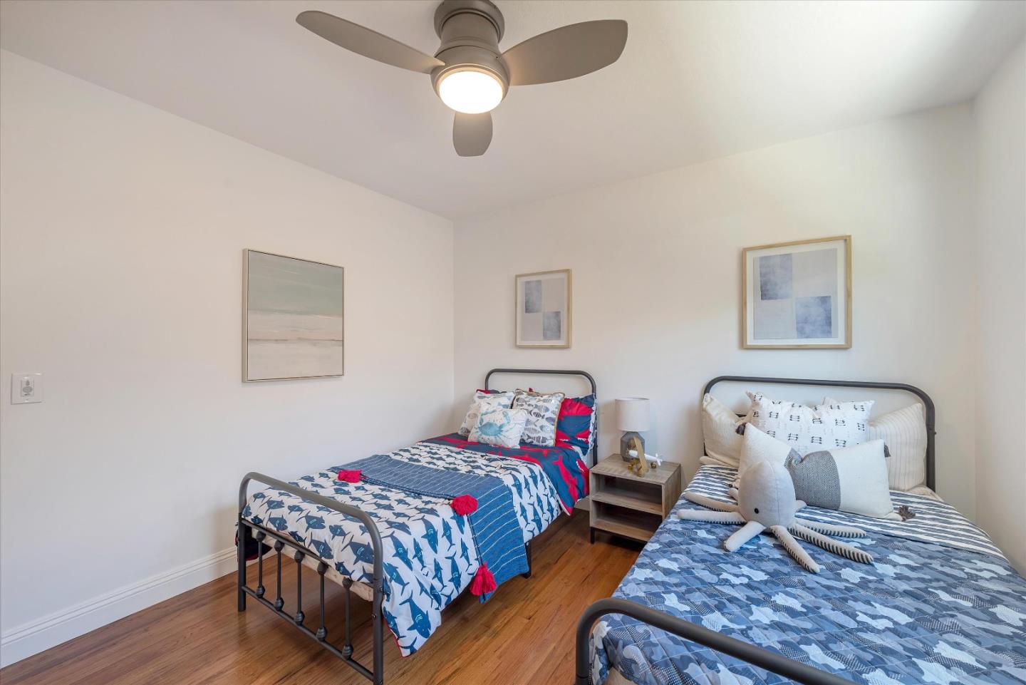 1314 Crestfield Drive San Jose, CA 95125 - Photo 21 of 43 a bedroom with bed and wooden floor