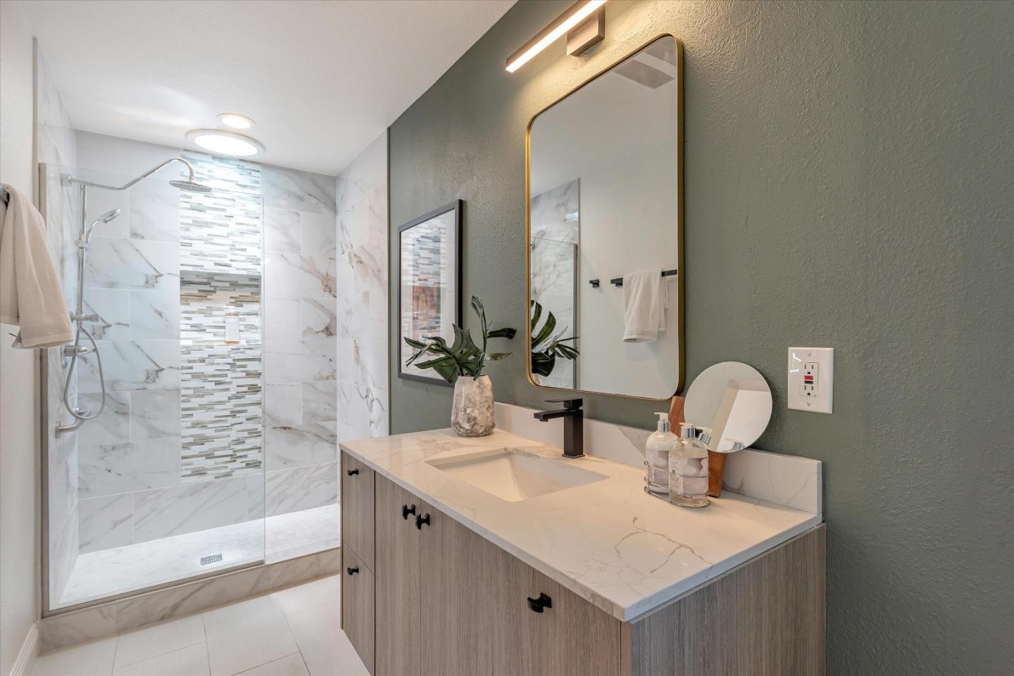 1314 Crestfield Drive San Jose, CA 95125 - Photo 27 of 43 a bathroom with a sink and a mirror