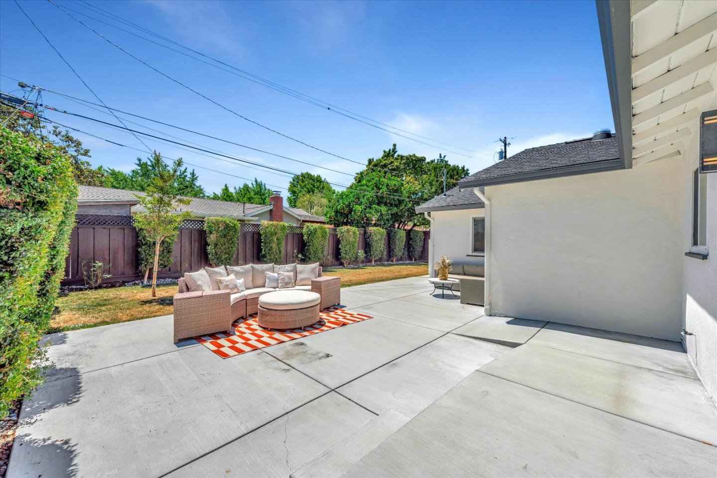 1314 Crestfield Drive San Jose, CA 95125 - Photo 34 of 43 a view of a patio with couches and potted plants