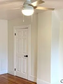 a view of a chandelier in a room