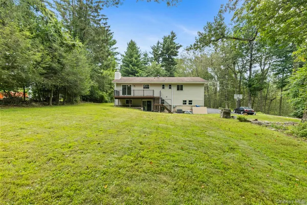 a view of an outdoor space and a yard