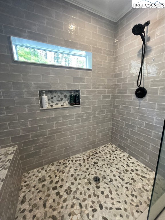 878 Ballou Farm Road Crumpler, NC 28617 - Photo 33 of 45 a bathroom with a shower