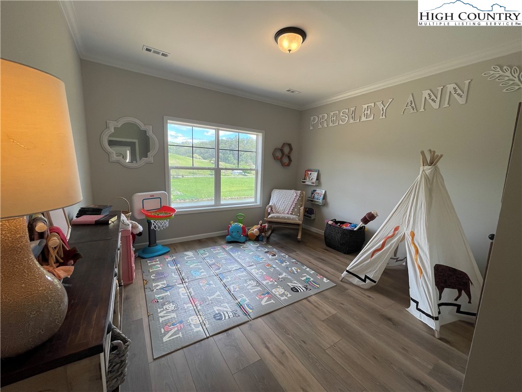 878 Ballou Farm Road Crumpler, NC 28617 - Photo 40 of 45 a living room with furniture and a wooden floor