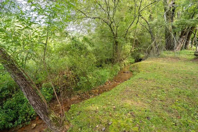 a backyard of a house