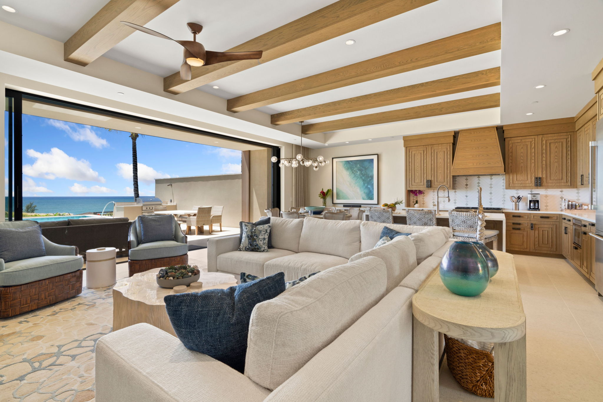 3770 Alaoli Way, Unit 3003 Lihue, HI 96766 - Photo 2 of 30 a living room with furniture and a large window